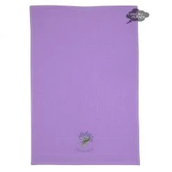 Lavender Purple Waffle Weave Kitchen Towel By Tissus Toselli