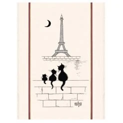 Winkler Torchons & Bouchons Chats Tour Eiffel Tea Towel By Winkler Torchons Et Bouchons Kitchen
