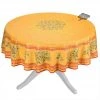 Table Linens 70" Round Clos Des Oliviers Yellow French Tablecloths By L'Ensoleillade