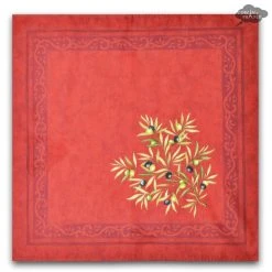 Clos Des Oliviers Red Provence Cotton Napkin By L'Ensoleillade