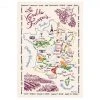 Winkler Torchons & Bouchons Towels French Wine Map Tea Towel By Torchons Et Bouchons