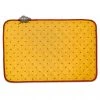Calisson Yellow & Red Acrylic-Coated Cotton Quilted Placemats By Tissus Toselli