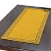 Calisson Yellow & Red Quilted Table Runner By Tissus Toselli Table Linens