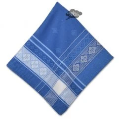 Callas Blue French Cotton Jacquard Napkin By L'Ensoleillade Table Linens