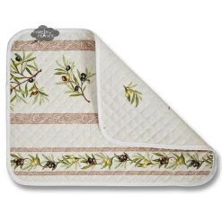 L'Ensoleillade Clos Des Oliviers Cream Cotton Quilted Placemats Table Linens