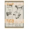 Kitchen Cattle Breeds (Races Bovines) French Jacquard Dish Towel By Coucke 2 Kitchen Cattle Breeds (Races Bovines) French Jacquard Dish Towel By Coucke