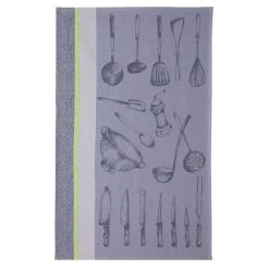 Chef's Utensils (Ustensiles Du Chef) French Jacquard Dish Towel By Coucke Kitchen