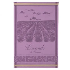 Kitchen Lavender Fields (Champs De Lavande) French Jacquard Dish Towel By Coucke
