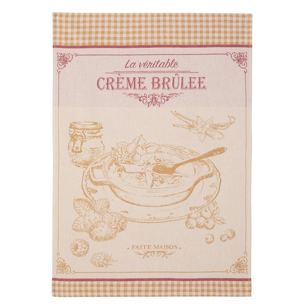 Kitchen Creme Brulee French Jacquard Cotton Dish Towel By Coucke 3 Kitchen Creme Brulee French Jacquard Cotton Dish Towel By Coucke