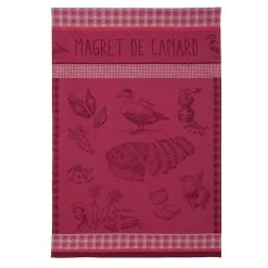 Duck Breast (Magret De Canard) French Jacquard Cotton Dish Towel By Coucke Kitchen