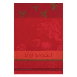 Tomates Du Potager French Jacquard Dish Towel By Coucke