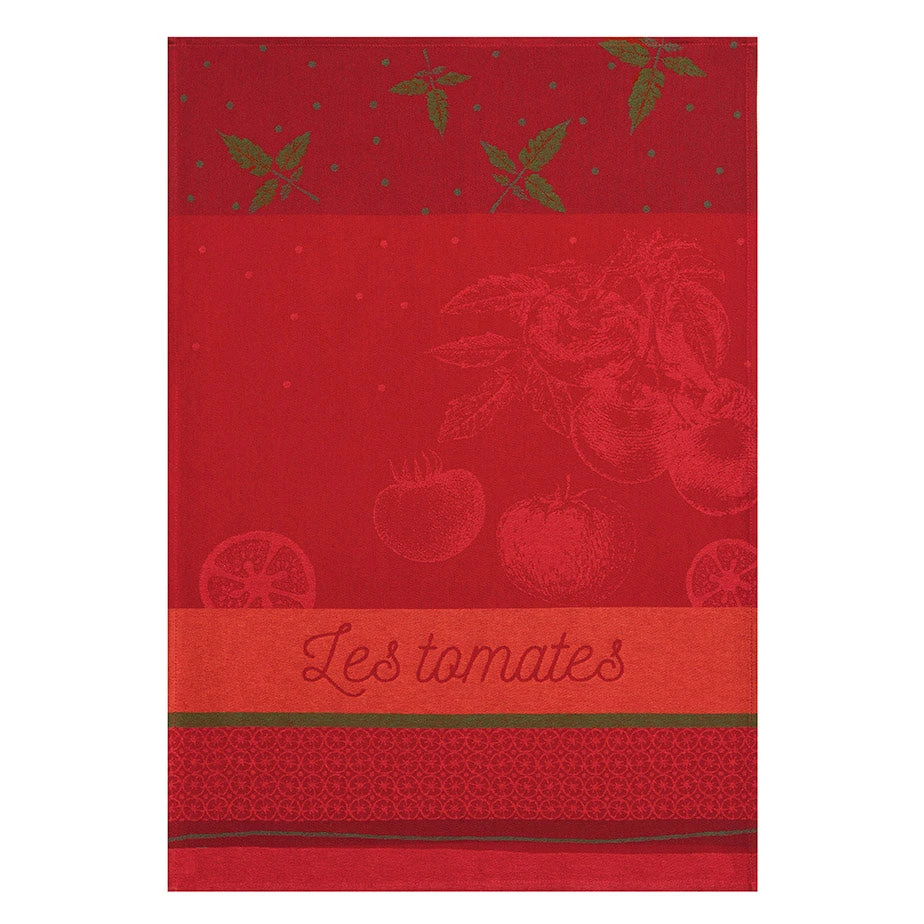 Tomates Du Potager French Jacquard Dish Towel By Coucke 3 Tomates Du Potager French Jacquard Dish Towel By Coucke