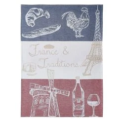 France And Traditions French Jacquard Dish Towel Big Design By Coucke