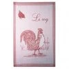 Kitchen Le Coq (Rooster) French Jacquard Dish Towel By Coucke