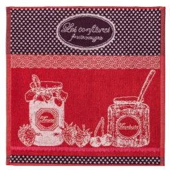 Confiture Fruits Rouge (Red Fruit Jam) Terry Square Towel By Coucke Kitchen