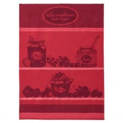 Kitchen Red Fruit Jam (Confiture Fruits Rouge) French Jacquard Dish Towel By Coucke