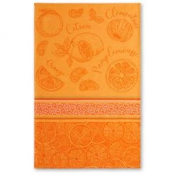 Citrus (Agrumes) French Jacquard Dish Towel By Coucke