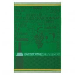 Kitchen Chardonnay French Jacquard Cotton Dish Towel By Coucke