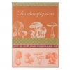 Mushroom (Champignon) French Jacquard Dish Towel By Coucke