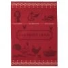 Fresh Eggs (Les Oeufs Frais ) French Jacquard Dish Towel By Coucke