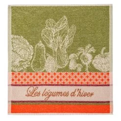 Winter Vegetables (Legumes D'Hiver) Terry Square Towel By Coucke Kitchen