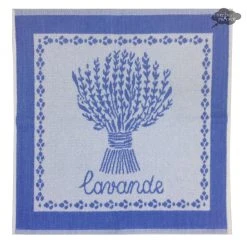 Kitchen Lavande Blue Terry Square Towel By Coucke