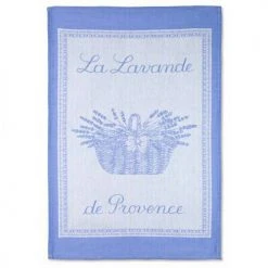 La Lavande De Provence Blue French Jacquard Dish Towel By Coucke