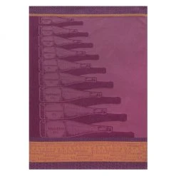 Kitchen Wine Bottle Sizes (Gabarits Bouteilles De Vin) French Jacquard Cotton Dish Towel By Coucke