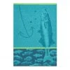 Kitchen Fish (Poissons) French Jacquard Dish Towel By Coucke 1 Kitchen Fish (Poissons) French Jacquard Dish Towel By Coucke