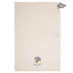 Towels Lavender Cream Waffle Weave Kitchen Towel By Tissus Toselli
