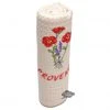 Poppies Cream Waffle Weave Kitchen Towel By Tissus Toselli