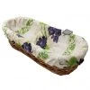 Le Cluny French Linens Grapes Cream Provence Baguette Basket With Removable Liner By Le Cluny