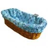 Le Cluny French Linens Lisa Turquoise French Baguette Basket With Removable Liner By Le Cluny Table Linens