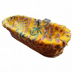 Le Cluny French Linens Olives Yellow French Baguette Basket With Removable Liner By Le Cluny Table Linens