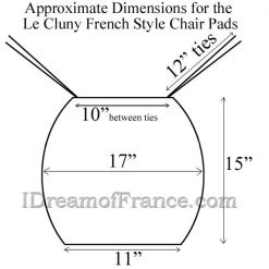 Le Cluny French Linens Table Linens Olives Red Acrylic-Coated Cotton French Style Chair Pad By Le Cluny