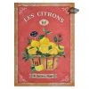 The Lemons (Les Citrons) French Cotton Kitchen Towel By L'Ensoleillade