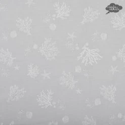 Table Linens 62x98" Rectangular Oceane Blue French Jacquard Tablecloth By Tissus Toselli 9 Table Linens 62x98