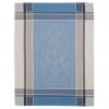 Versailles Gray & Blue Cotton Jacquard Dish Towel By Tissus Toselli