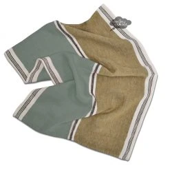 Harmony (now Haomy) Trevise Khaki French Linen Kitchen Towel By Harmony