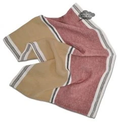 Harmony (now Haomy) Trevise Tabac French Linen Kitchen Towel By Harmony