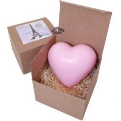 La Lavande Heart Soaps In Eiffel Tower Kraft Box Bath