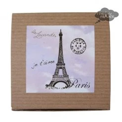 La Lavande Heart Soaps In Eiffel Tower Kraft Box Bath