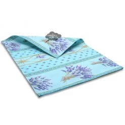 Le Cluny French Linens Lavender Blue Acrylic-Coated Cotton Reversible Placemat By Le Cluny Table Linens