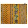 Le Cluny French Linens Olives Yellow Acrylic-Coated Cotton Reversible Placemat By Le Cluny Table Linens