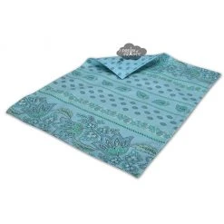 Le Cluny French Linens Lisa Turquoise Acrylic-Coated Cotton Reversible Placemat By Le Cluny Table Linens