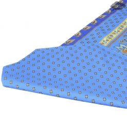 Le Cluny French Linens Table Linens 16x72" Lisa Blue Acrylic-Coated Cotton Provence Table Runner By Le Cluny