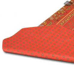 Le Cluny French Linens 16x72" Lisa Red Acrylic-Coated Cotton Provence Table Runner By Le Cluny