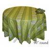 Le Cluny French Linens Table Linens 90" Round Lavender Green Acrylic-Coated Cotton Provence Tablecloth By Le Cluny