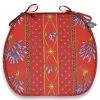 Le Cluny French Linens Lavender Red Acrylic-Coated Cotton French Style Chair Pad By Le Cluny
