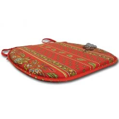 Le Cluny French Linens Lisa Red Coated French Style Chair Pad By Le Cluny Table Linens